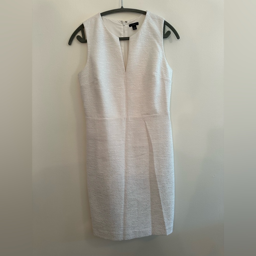 White tweed Ann Taylor dress